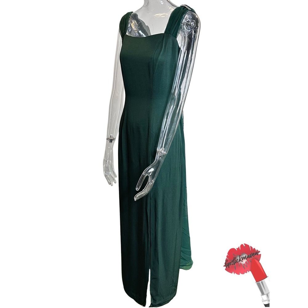 Vintage Dave & Johnny Dress Women 8 Green Gown‎ Wedding Guest Greecian Princess